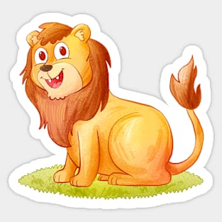 Lion Hand Drawn Sticker